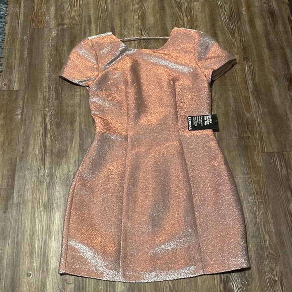 Express Dresses & Skirts - Rose Gold Cocktail Dress